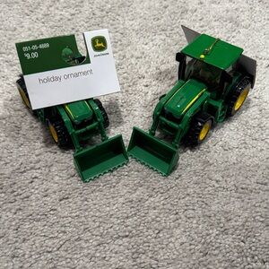 John Deere Green and Yellow Toy Tractor Ornament